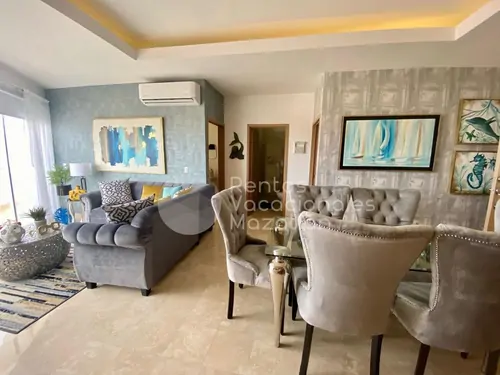 Departamento de 2 recámaras en Marina Platino Plus, Mazatlán